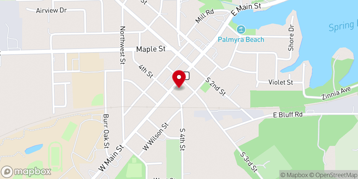 Map showing location of St Matthew Lutheran Church