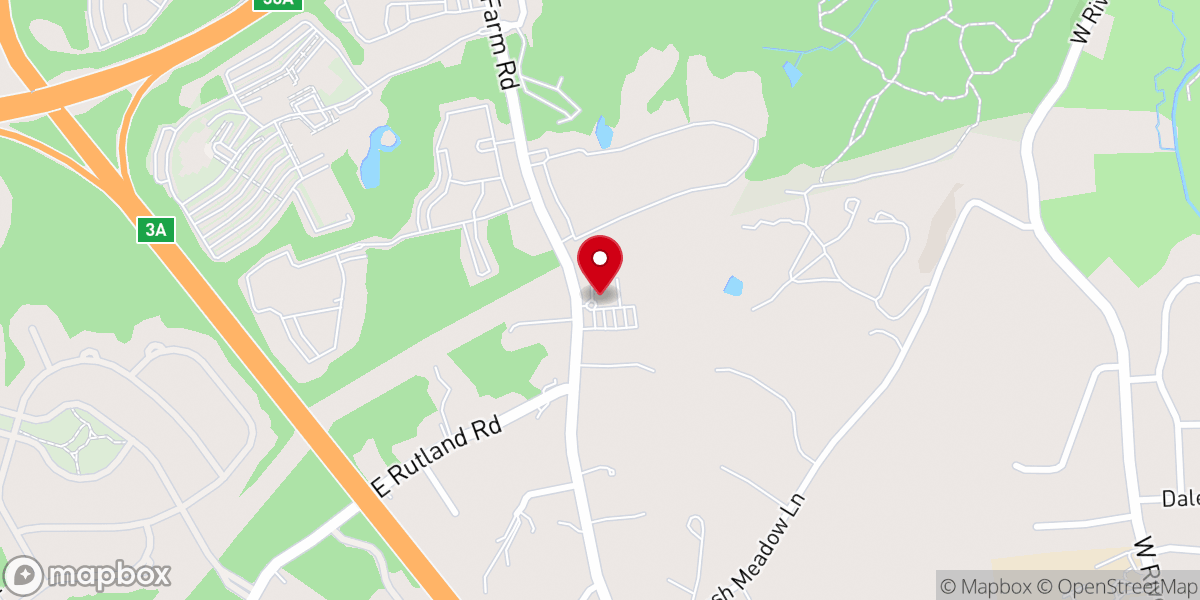 Map showing location of Cornerstone Christian Center