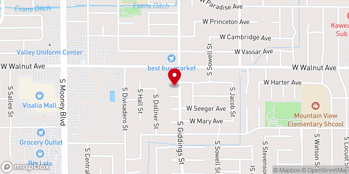 Map showing location of Echo Church