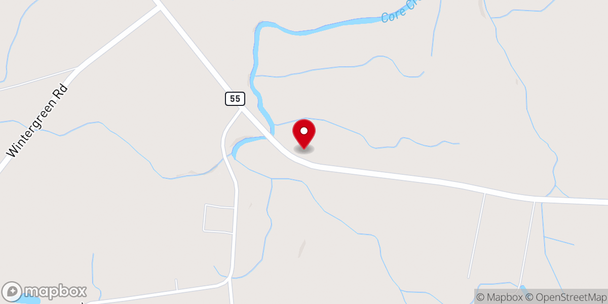 Map showing location of Saint Marys Church