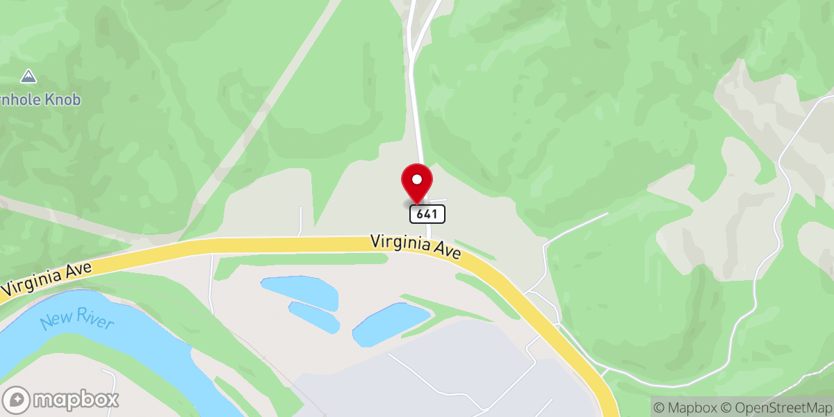 Map showing location of New River Valley Church
