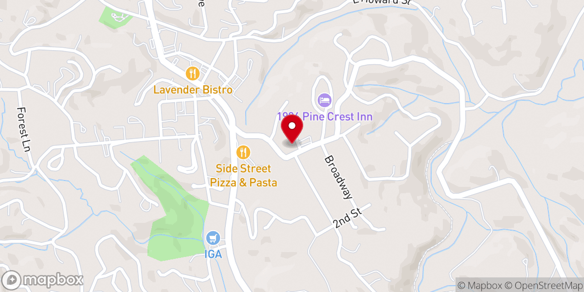Map showing location of Tryon United Methodist Church