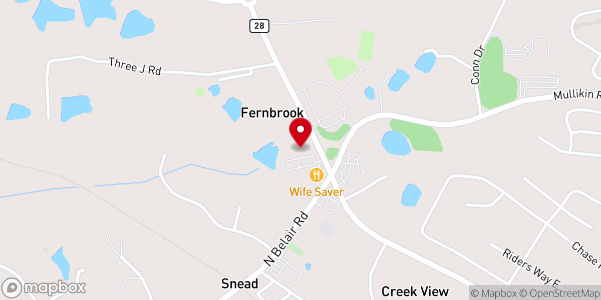 Map showing location of River Rock Church of Columbia County