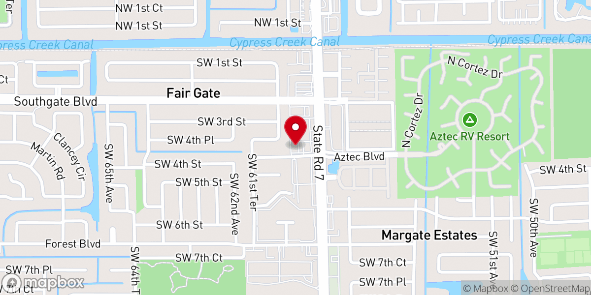 Map showing location of New Vision Christian Fellowship - Margate