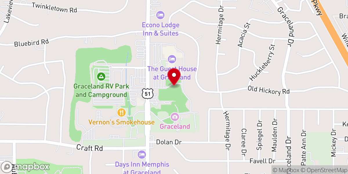 Map showing location of Forest Chapel