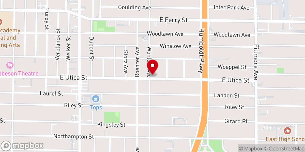 Map showing location of White Rock Baptist Church