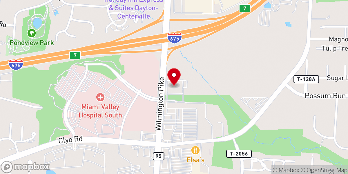 Map showing location of Hope Church