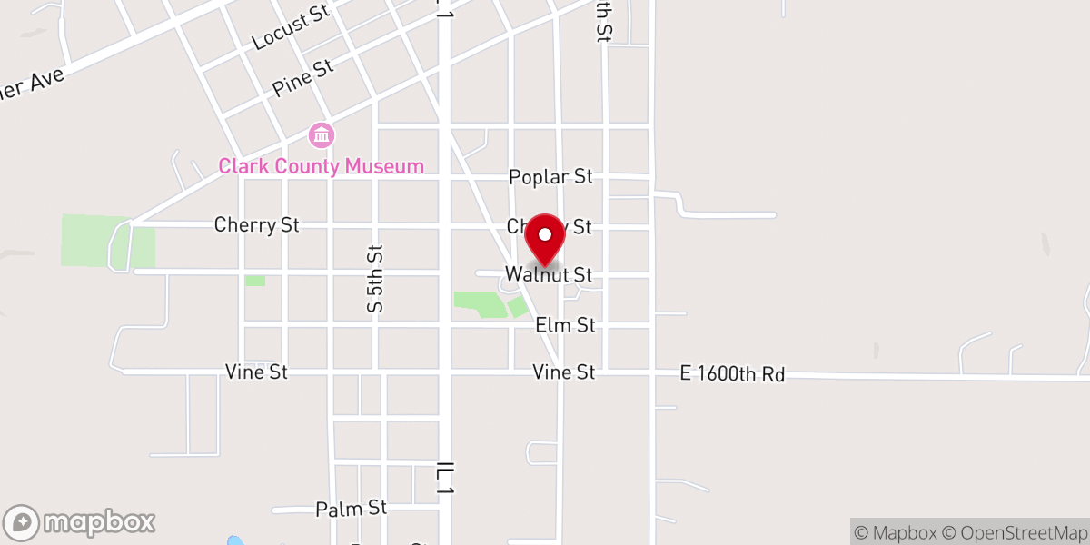 Map showing location of Marshall Church of the Nazarene