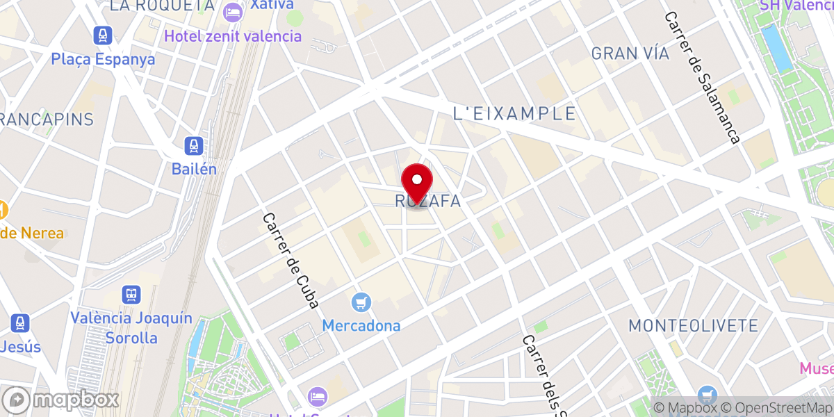 Map showing location of Pub Templo Ruzafa