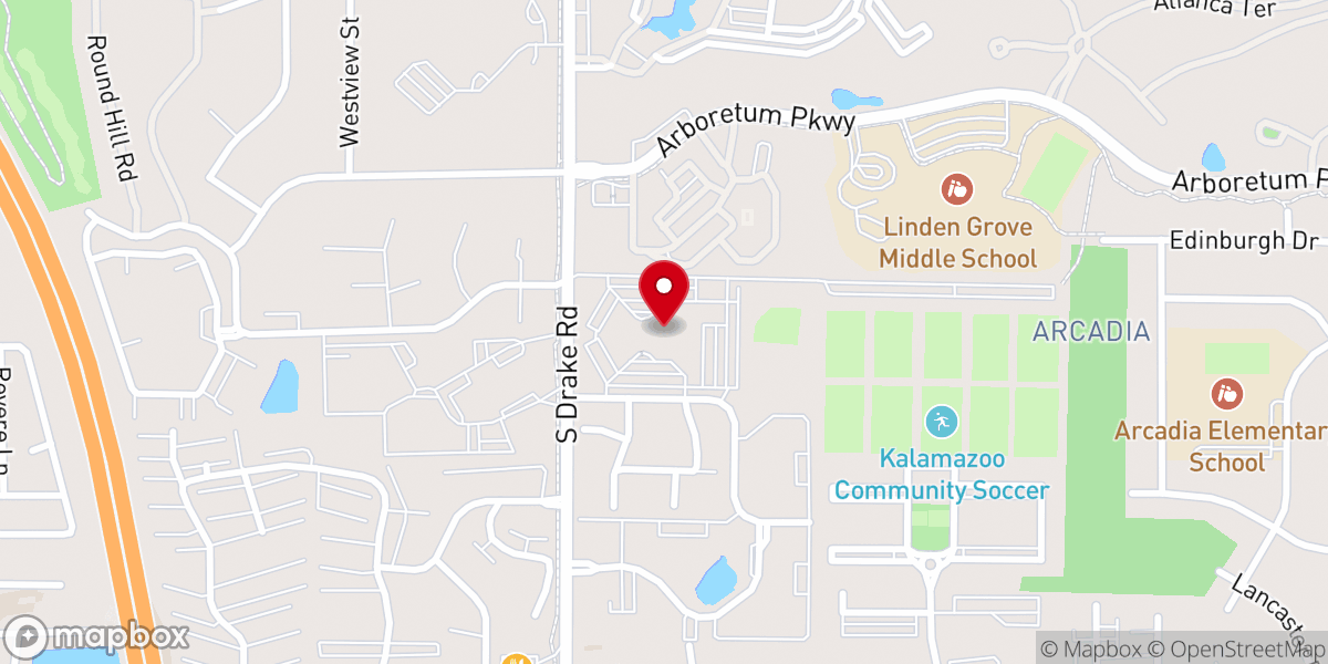 Map showing location of Calvary Bible Church