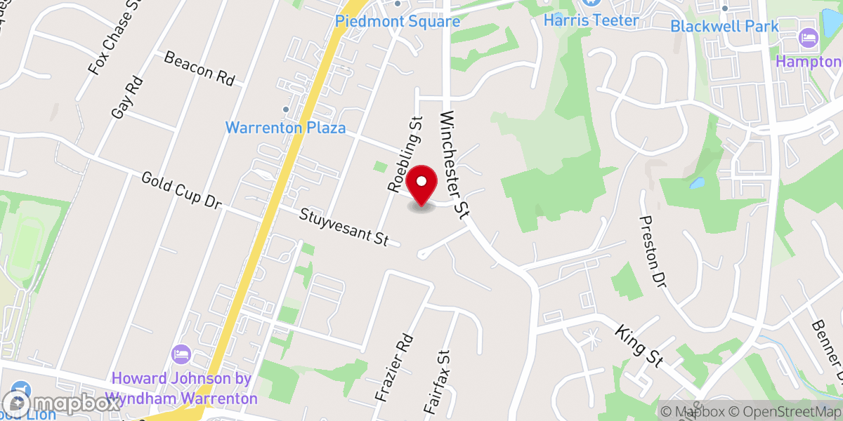 Map showing location of St michaels Anglican church