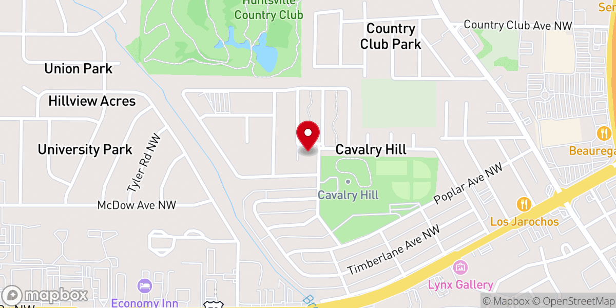 Map showing location of St James Primitive Baptist