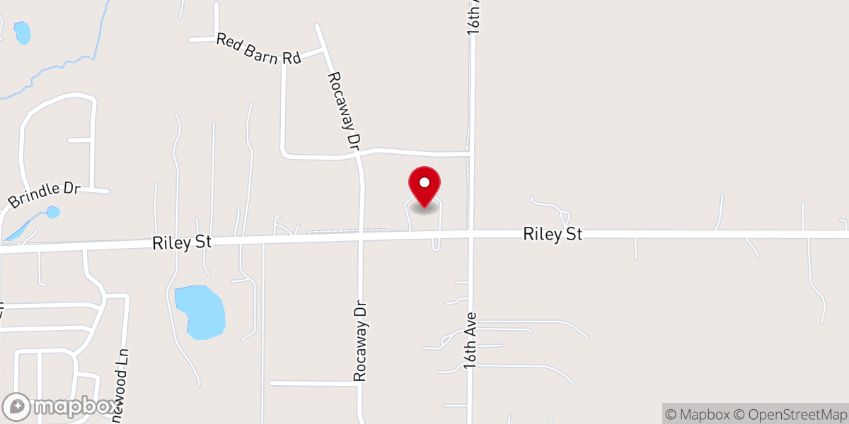 Map showing location of Jamestown Christian Reformed