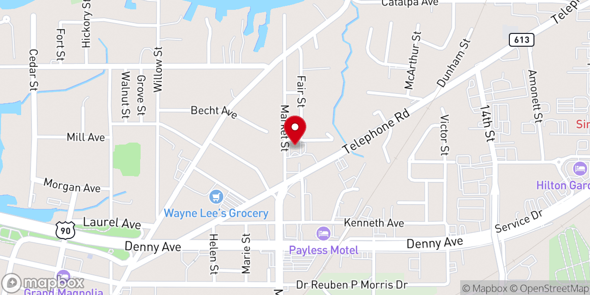 Map showing location of Saint Peter Catholic Church