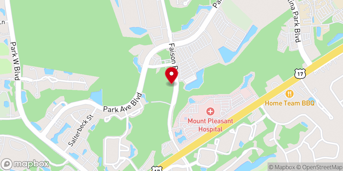 Map showing location of Christ Church Anglican (Future Home)