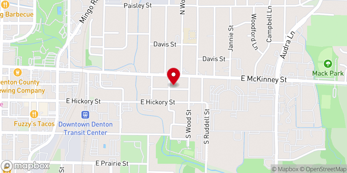 Map showing location of St James Ame Church