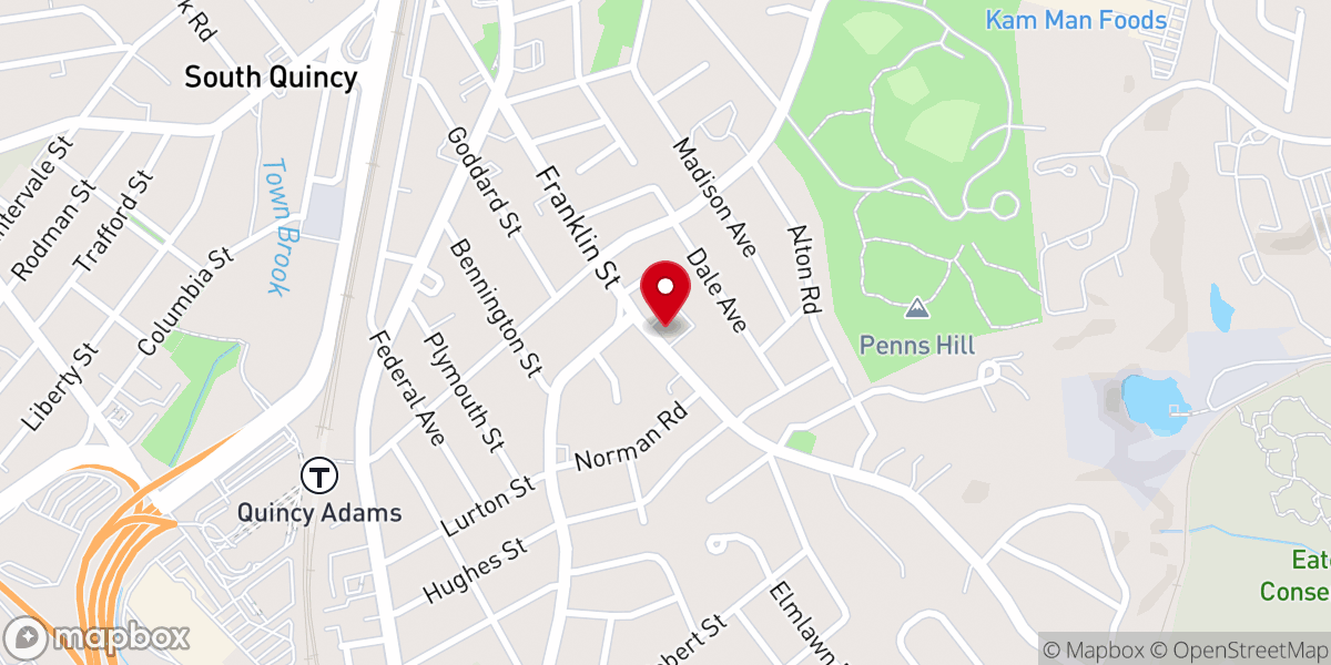 Map showing location of First Presbyterian Church