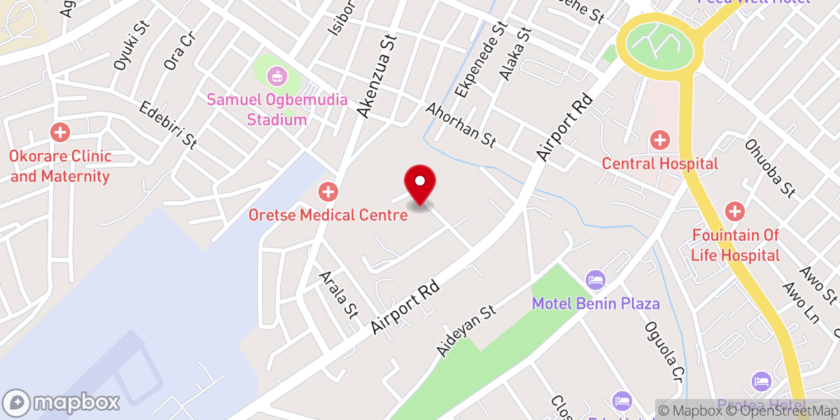 Map showing location of Catholic Archdiocese of Benin