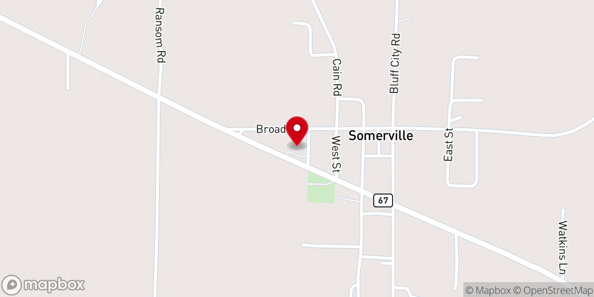 Map showing location of United States Postal Service