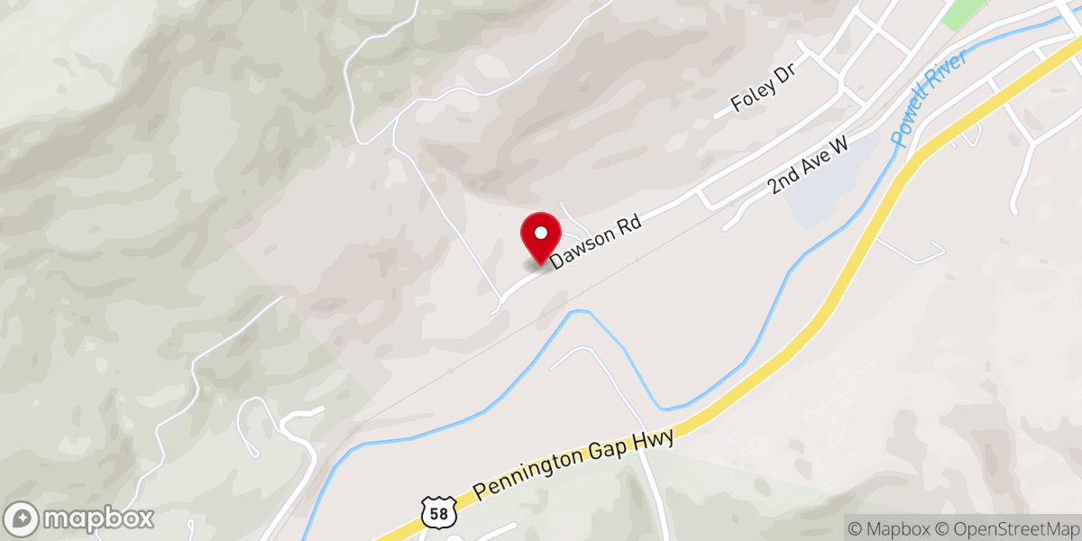 Map showing location of Cadet Primitive Baptist Church