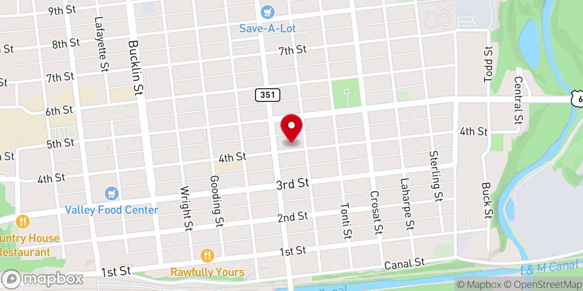Map showing location of Trinity United Church-Christ