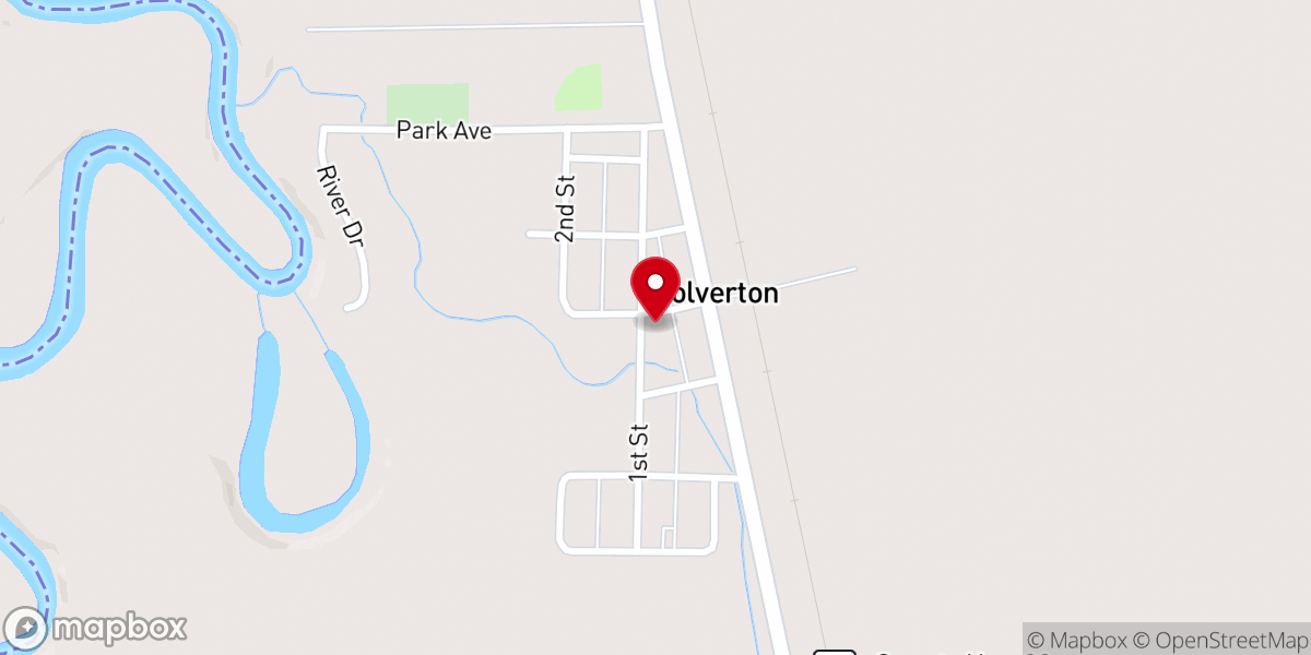 Map showing location of Faith Lutheran Church