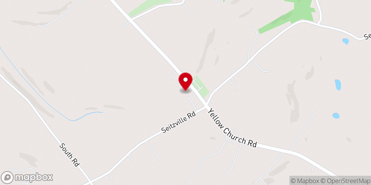 Map showing location of St Peter's Church