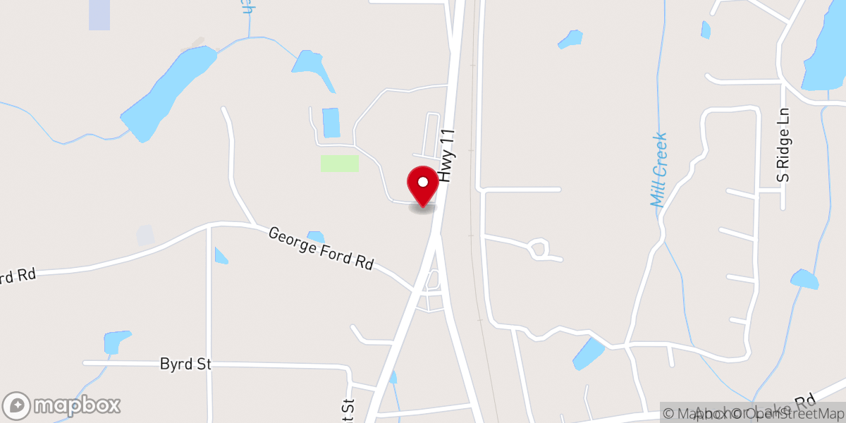 Map showing location of Sherral's Country Buffet