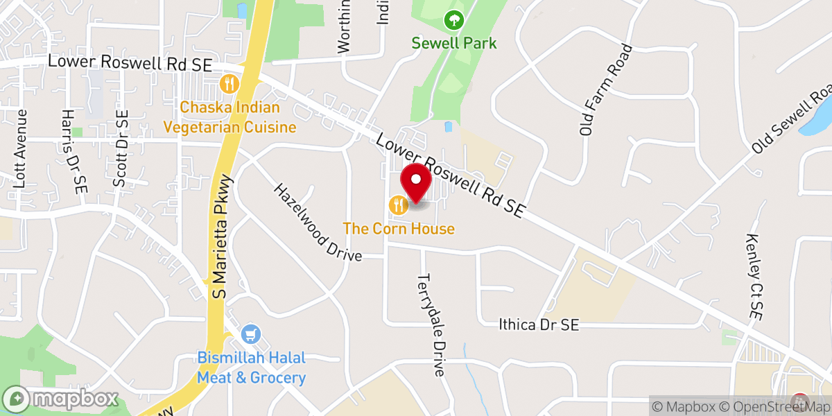 Map showing location of Lagoinha Atlanta Church