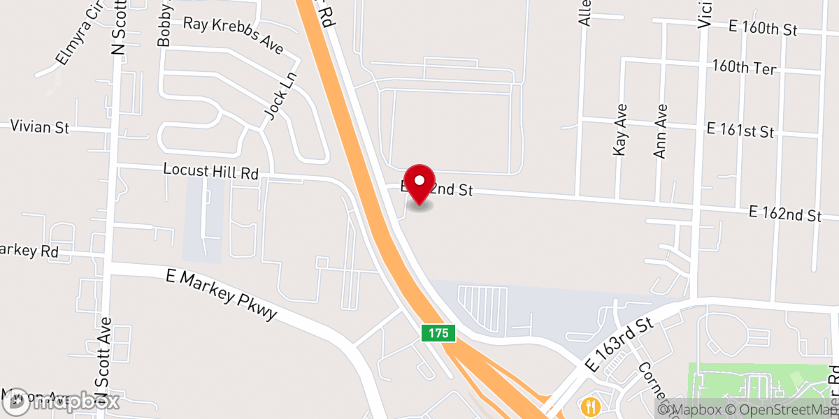 Map showing location of Open Door Bible Church