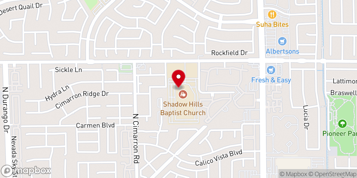 Map showing location of Iglesia Hispana The Hills