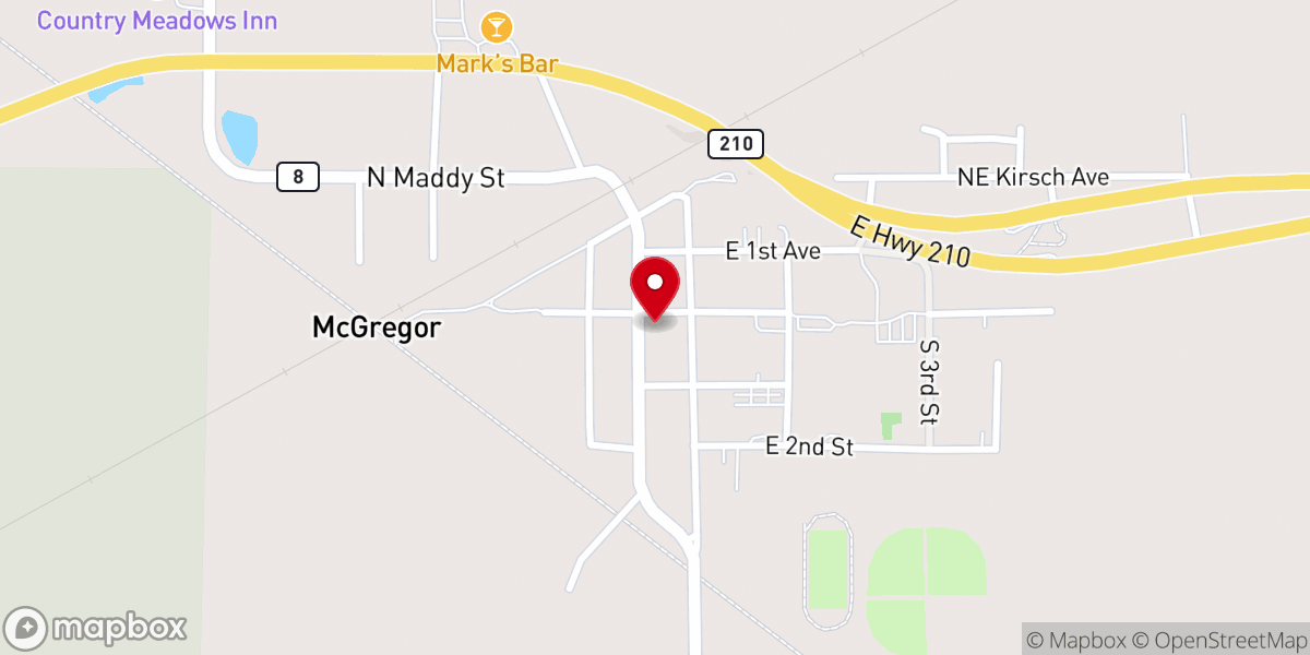 Map showing location of Holy Family Catholic Church