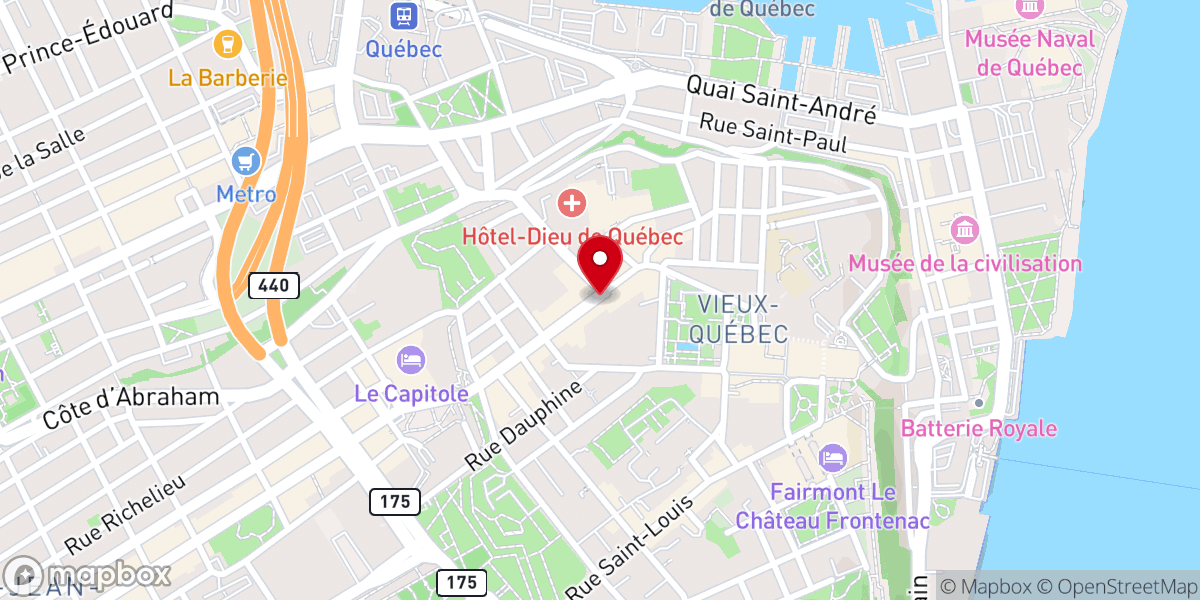 Map showing location of Jean Castor