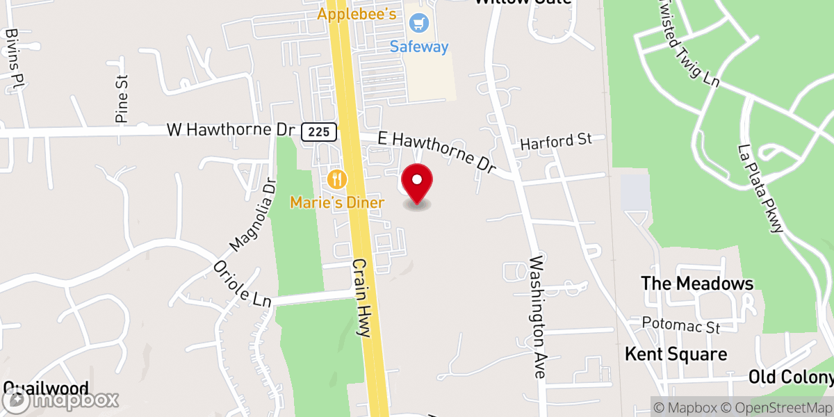 Map showing location of Faith Temple Baptist Church