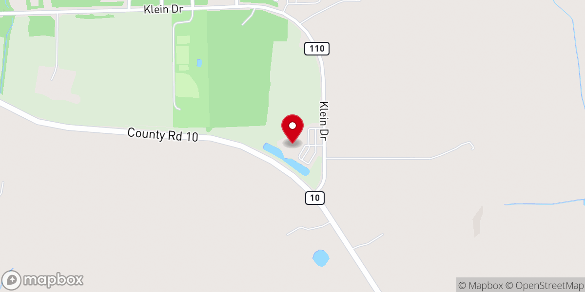 Map showing location of Oakwood Community Church