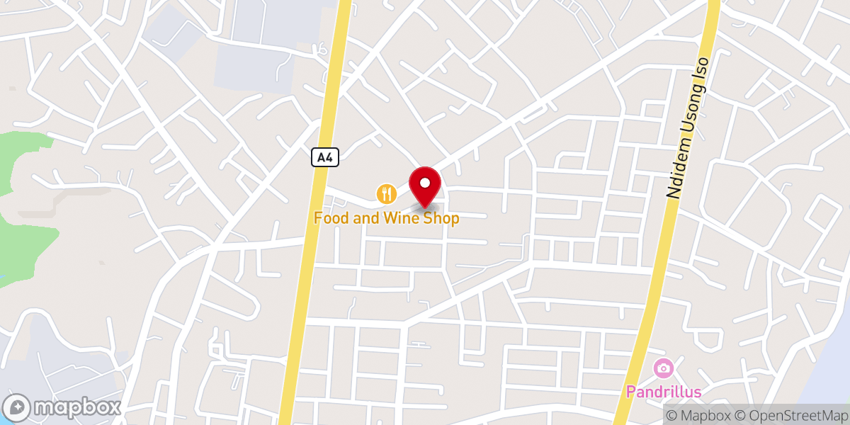 Map showing location of The Apostolic Church, New Obontong Assembly, Calabar