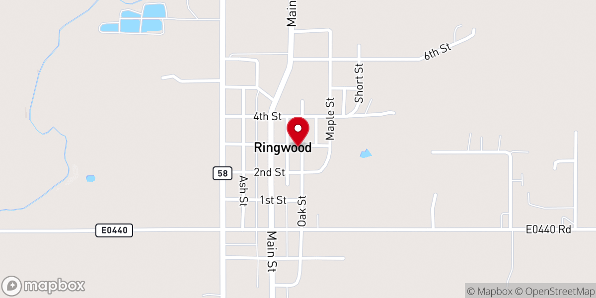 Map showing location of Friends Church