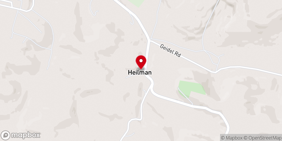 Map showing location of Heilman Emanuel Church