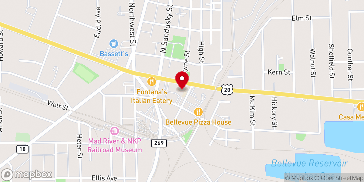 Map showing location of Immaculate Conception School