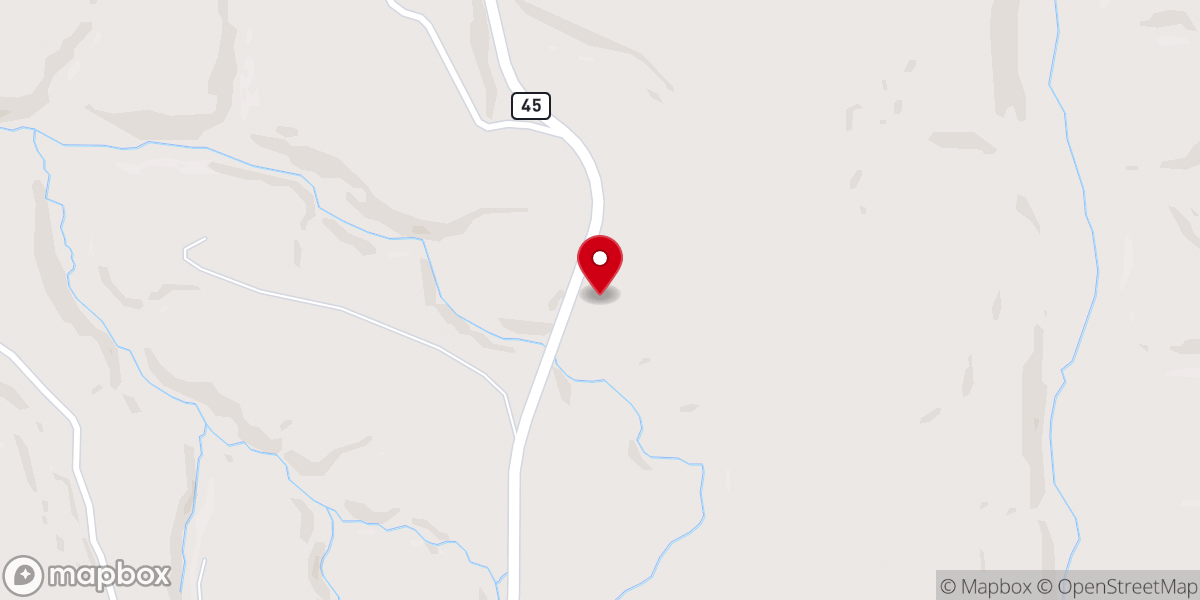 Map showing location of Colbaugh Church