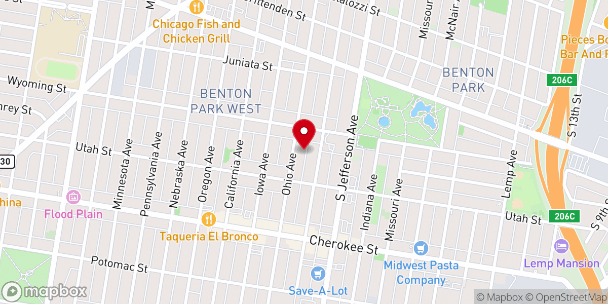 Map showing location of Cornerstone Fellowship Church