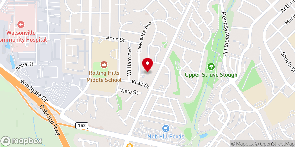 Map showing location of Trinity Lutheran Church