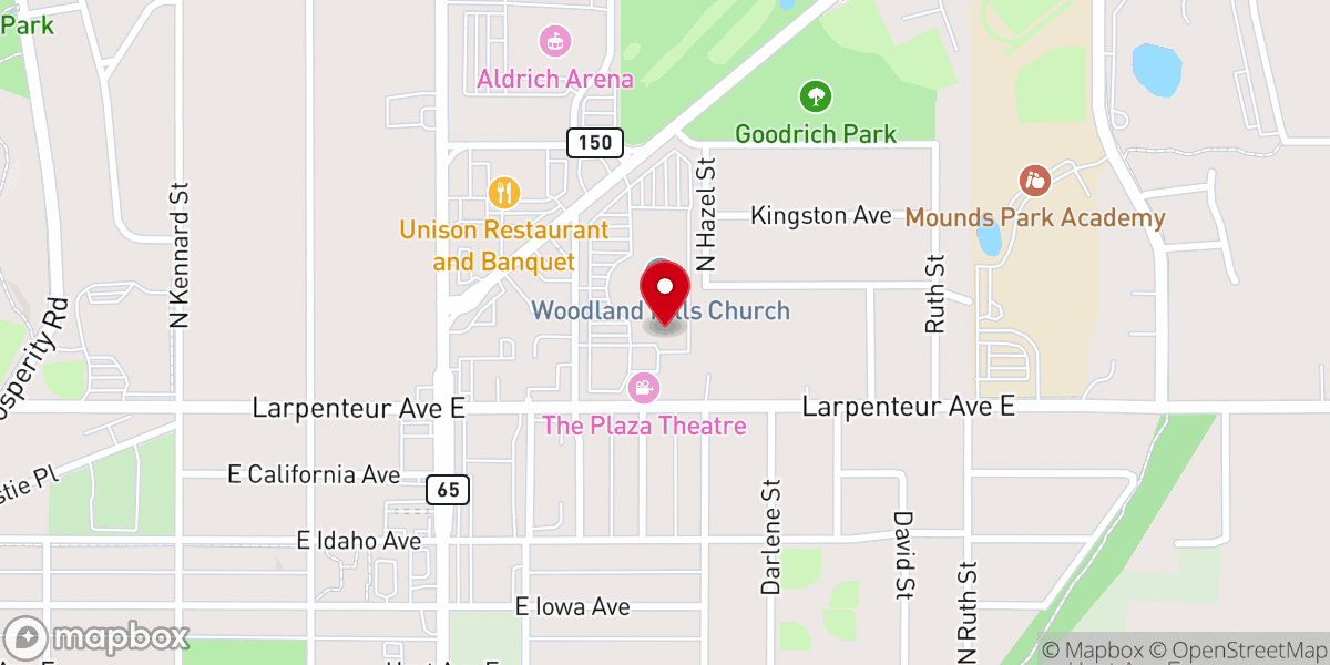 Map showing location of Saint Paul Hmong Mennonite Church
