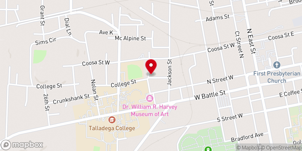 Map showing location of Eagles Nest Life Church