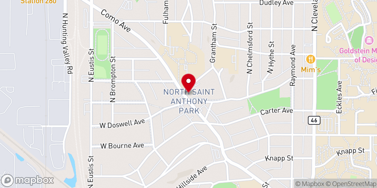 Map showing location of St Anthony Park Lutheran Church (ELCA)