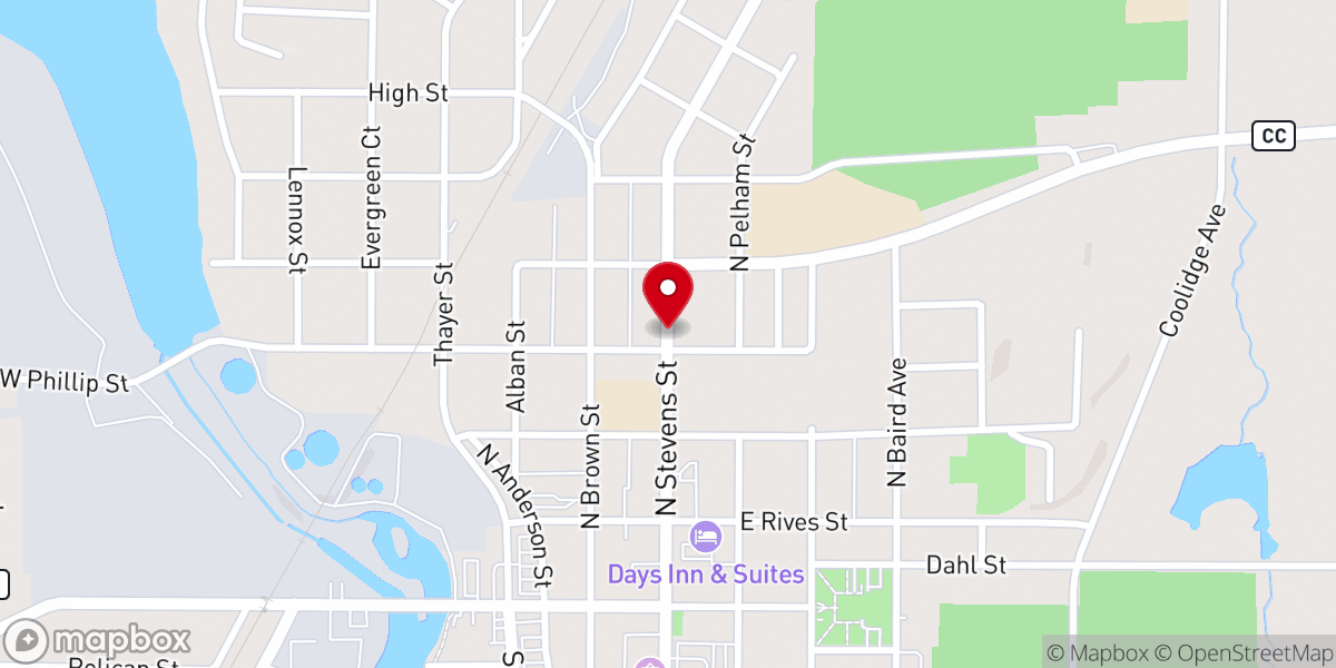 Map showing location of The Light of Hope Christian Ministry, Inc