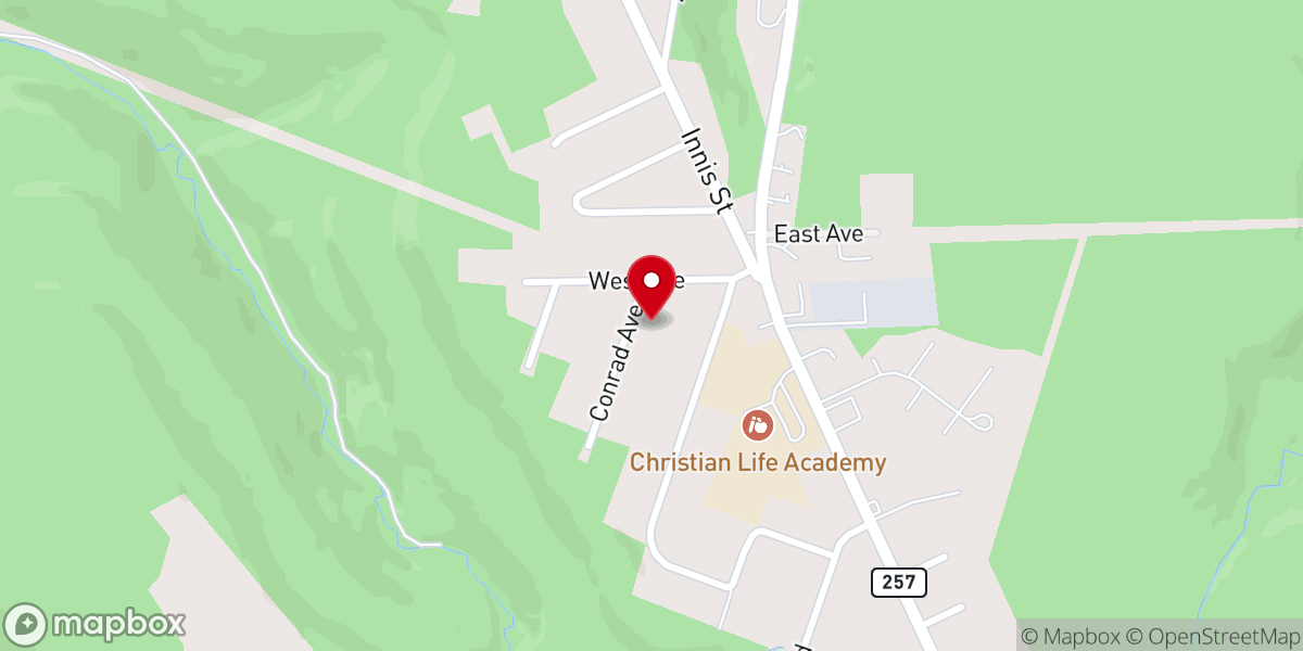 Map showing location of Feehan Jerry