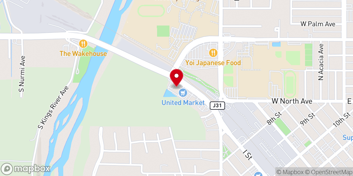 Map showing location of The Honey Pearl Cafe