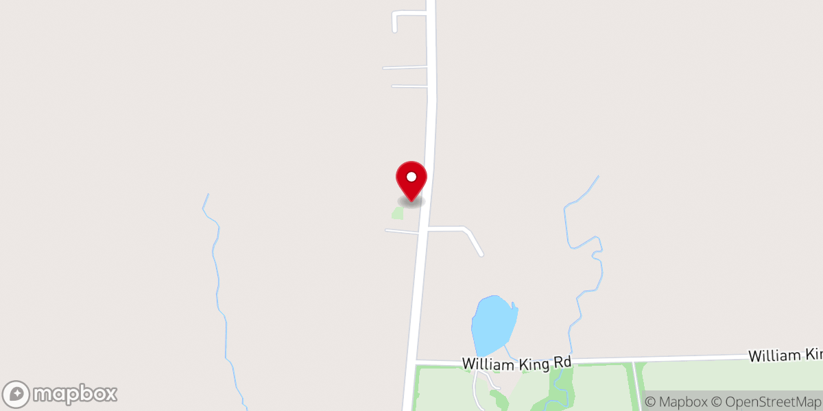Map showing location of Dancy First Baptist Church