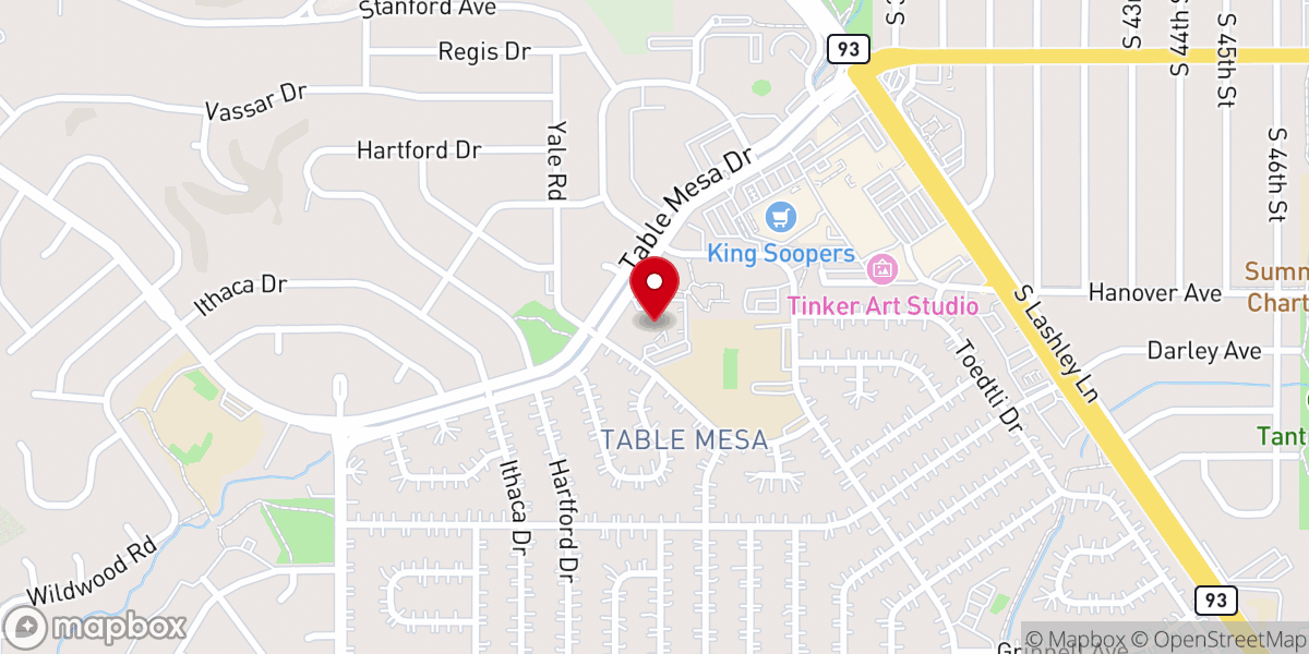 Map showing location of St. Martin de Porres Catholic Church
